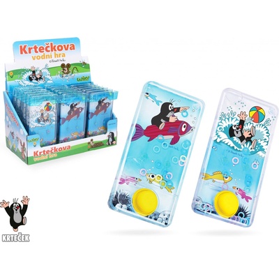 Vodní hra hlavolam 7x14cm plast Krtek 3 druhy 18ks v boxu – Zboží Dáma
