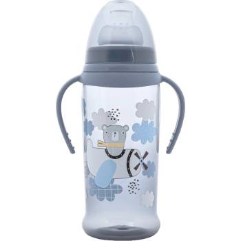 Lorelli Бебешко шише с мек накрайник Lorelli My Friend - 350 ml, Cameo Blue