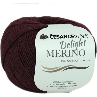 100% Merino příze - Delight tmavá bordo
