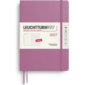 Leuchtturm1917 weekly calendar 2027 dotted medium (A5) with notebook - January-December 2027 - 400258 (400258)