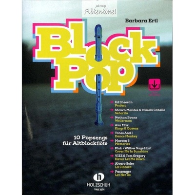 Block Pop 10 Popových skladieb pre altovú zobcovú flautu