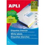  Етикети Apli 64.6x33.8 mm А4, 100 л. 24 ет. бели (1110020-10-1263)