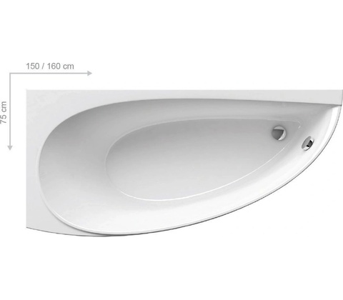 Ravak Avocado 150 x 75 cm CS01000000