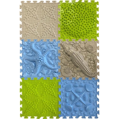 OrtoNature Masážne ortopedické podložky set 6 ks - Divoký ostrov