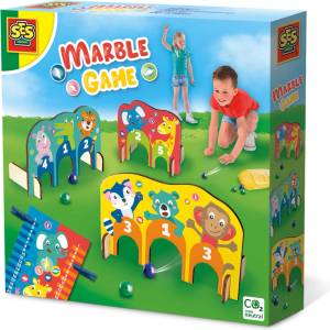 SES Creative Мраморна игра - Дървени облицовки с локомотив (2301)