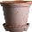 Bergs Potter Саксия Flora с поставка 21 см розова (FR21S)