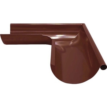 Precit Roof Vonkajší roh pre odkvapový žľab 125 mm plech oxidovaná červená