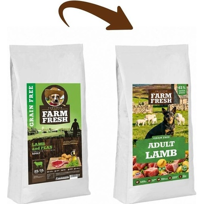 Farm Fresh Lamb and Peas Grain Free 1,8 kg