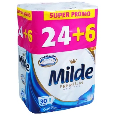 Milde 24+6Бр Тоалетна Хартия Sensitive Milde (Рњ-49810)