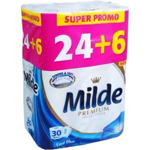 Milde 24+6Бр Тоалетна Хартия Sensitive Milde (М-49810)
