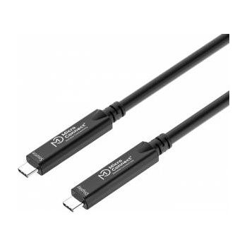 MicroConnect USB-C to USB-C cable 5m, Premium fiber, Bidirectional. 10Gbps, 8K, 60W Premium Optic Fiber USB-C 3.2 Gen2x1 Bidirectional Cable, DP