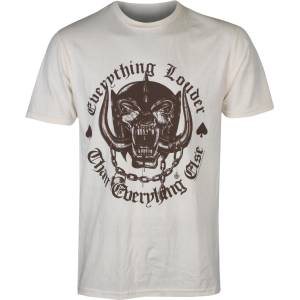Low frequency мъжка тениска Motörhead - Everything Louder - бежово - LOW FREQUENCY - MO015TS