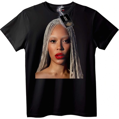 NOONEBRAND Тениска Знаменитост Портрет - XL, Black