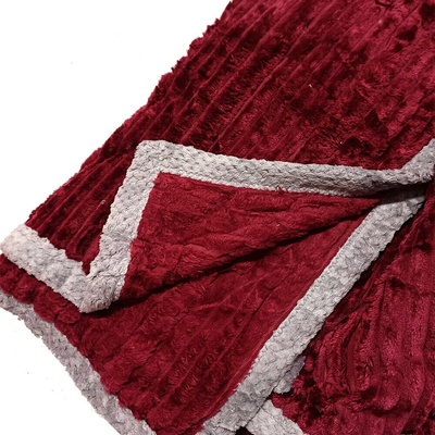 Homa Hřejivá deka Kerna BURGUNDY 200x230