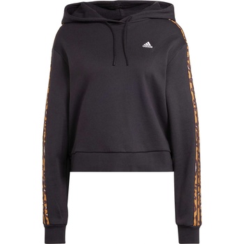 Adidas Суитшърт Essentials 3-Stripes Animal Print Relaxed
