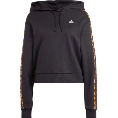 Adidas Суитшърт Essentials 3-Stripes Animal Print Relaxed