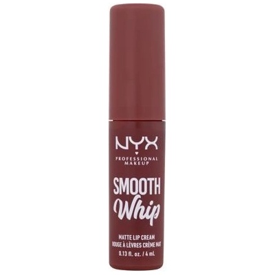 NYX Professional Makeup Smooth Whip Matte Lip Cream rúž s našlehanou texturou pro dokonalé vyhlazení rtů 04 Teddy Fluff 4 ml