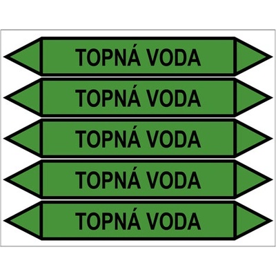 Značení potrubí, topná voda PZGL 008918