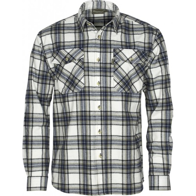 Pinewood Härjedalen pánská flanelová košile offwhite/black
