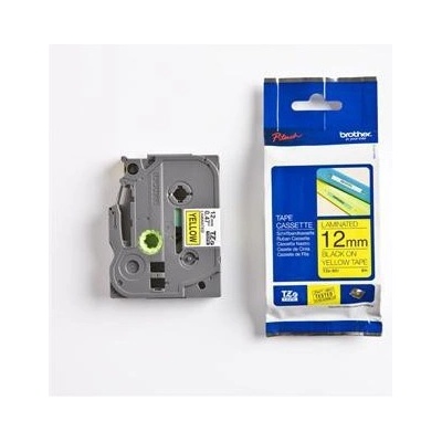 páska BROTHER TZ631 čierne písmo, žltá páska Tape (12mm) TZE631