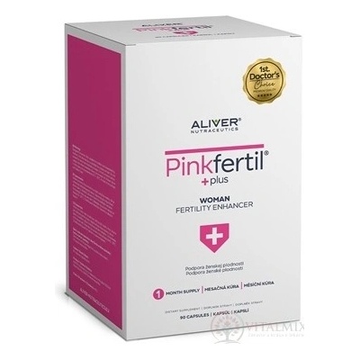 Aliver PinkFertil Plus výživový doplnok pre ženy 90 kapsúl