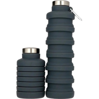 Pandoo Silikonová láhev skládací černá 700 ml eco ECO