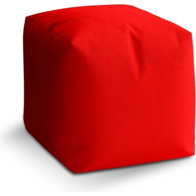 Sablio Taburet Cube Červená: 40x40x40 cm