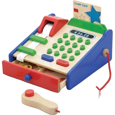 Viga Toys Дървена играчка Viga - Касов апарат (59692)