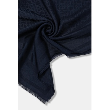 Tommy Hilfiger Шал Tommy Hilfiger в тъмносиньо с десен AW0AW17789 (AW0AW17789)