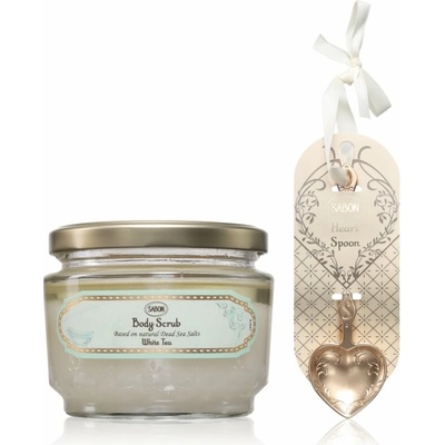 Sabon tělový peeling white tea 320 ml