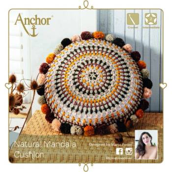 Anchor Háčkovaný vankúš - Mandala