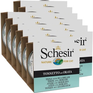 Schesir котка тон на риба и пражма в желе 12 x 85 г