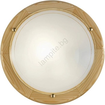 EGLO 3894 - Таванно осветително тяло UFO 2xE27/60W/230V Ø 38 см, борова дървесина (EG3894)