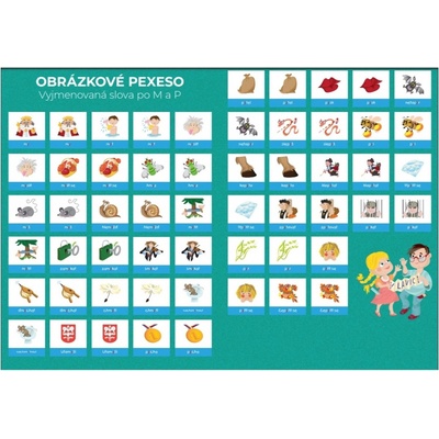 Pexeso Vyjmenovaná slova M + P