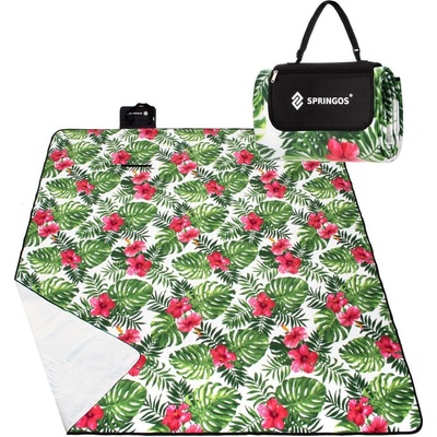 SPRINGOS Pikniková deka FLOWERS 200 x 160 cm – Sleviste.cz
