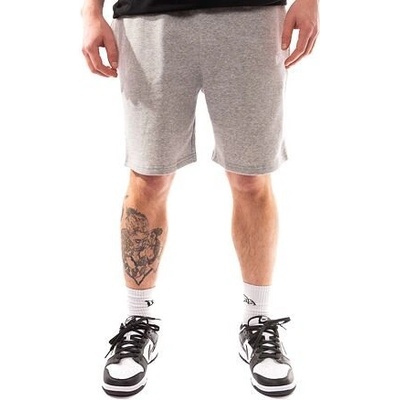 New Era essentials shorts Heather Grey White