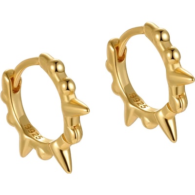 Olivie strieborné náušnice HROTY GOLD 8497