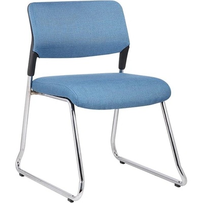 RFG Посетителски стол RFG Evo 4S M, текстил, метална основа, до 120 kg, син (4010100287)