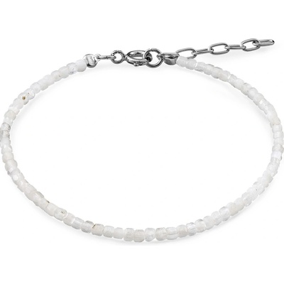AGAIN Jewelry Minerálny náramok z mesačného kameňa AJKNR012