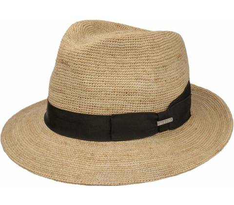 Stetson Crocheted Raffia Fedora