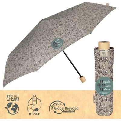 Дамски неавтоматичен чадър Perletti Green 19125, Сив