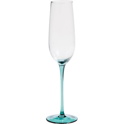 Kave Home Zelená sklenička na sekt Irides 245 ml