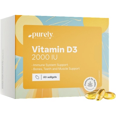 Purely Nutrition Vitamin D3 2000 IU - 60 гел-капсули