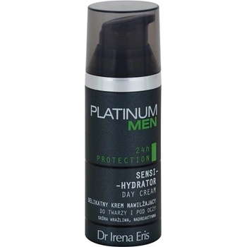 Dr Irena Eris Platinum Men 24 h Protection denní hydratační a ochranný krém na obličej a oční okolí Sensi-Hydrator 50 ml