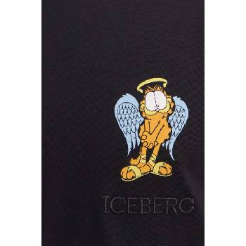 Iceberg Памучна блуза с дълги ръкави Iceberg x Garfield в черно с принт F02C 6325 (F02C.6325)