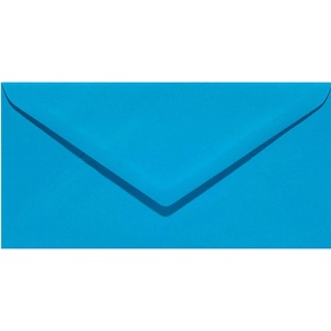  Плик цветен риб DL 110x220 mm 50 бр. Св. син (DL 110)