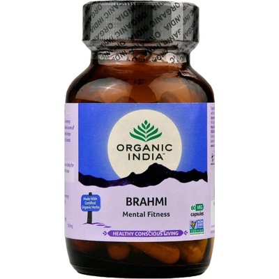 Organic India Brahmi stres vitalita duševná rovnováha 60 kapsúl