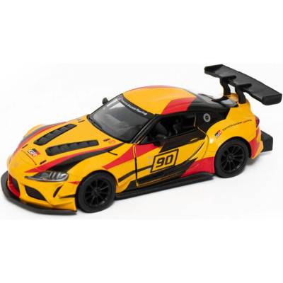Kinsmart Метална количка Kinsmart - Toyota GR Supra Racing Concept, #90, 1: 36, жълта (53095)