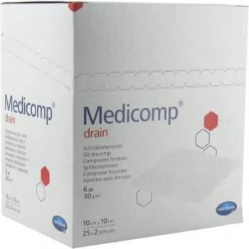 HARTMANN Medicomp Drain cтерилни компреси , опаковани 6 дипли 10cm x 10cm 25x2 бр