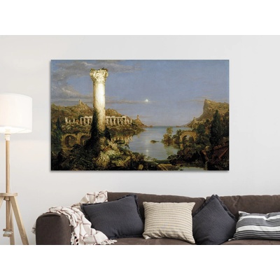 Vývoj říše: Zánik - Thomas Cole Varianta: 70x45 cm - na KAPA desce 5 mm (k zavěšení)